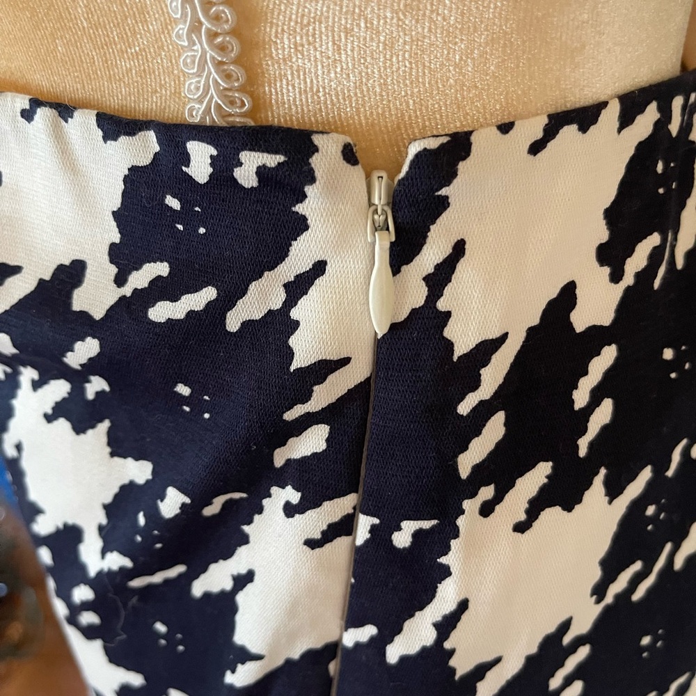 NWT Limited Navy & White Houndstooth Pencil Skirt size 16 - Picture 3 of 12